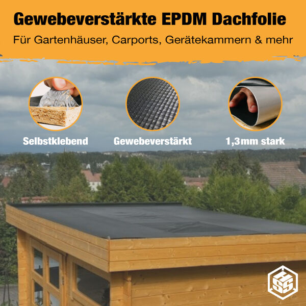 HSS® EPDM Dachfolie EasyStick 35 m² kaltselbstklebend