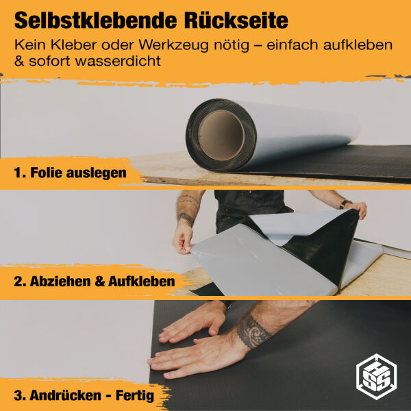 HSS® EPDM Dachfolie EasyStick 45 m² kaltselbstklebend