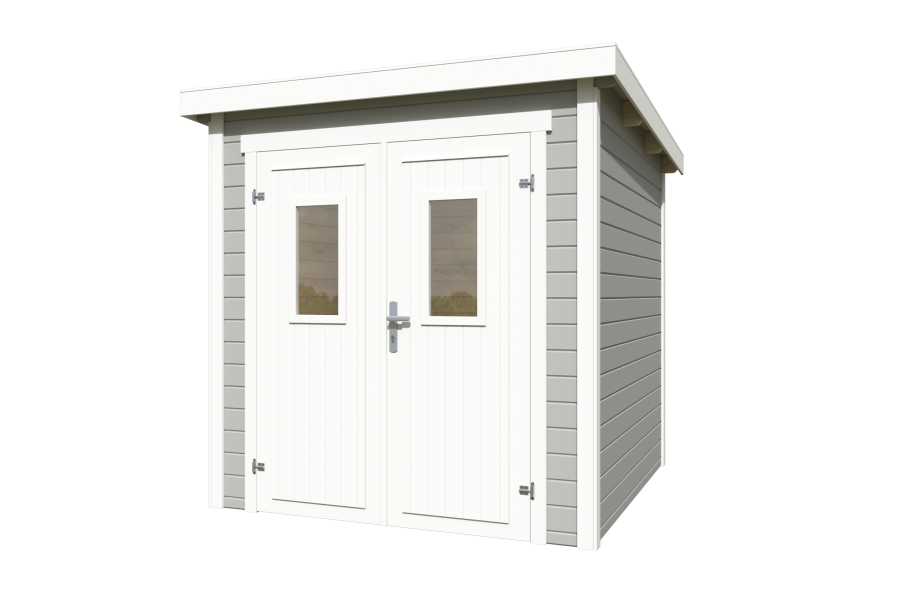 Lasita Maja Gartenhaus ZURI 1 - 200x200 cm, 19 mm, natur + farbig