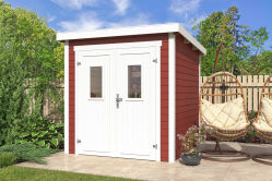 Lasita Maja Gartenhaus ZURI 1 - 200x200 cm, 19 mm, natur + farbig