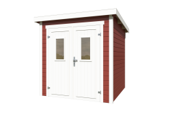 Lasita Maja Gartenhaus ZURI 1 - 200x200 cm, 19 mm, natur + farbig