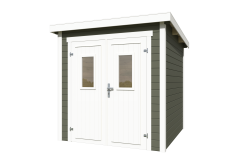 Lasita Maja Gartenhaus ZURI 1 - 200x200 cm, 19 mm, natur + farbig