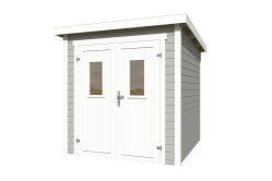 Lasita Maja Gartenhaus ZURI 1 - 200x200 cm, 19 mm, natur + farbig