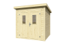 Lasita Maja Gartenhaus ZURI 1 - 200x200 cm, 19 mm, natur + farbig