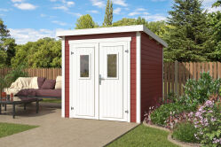 Lasita Maja Gartenhaus ZURI 2 - 200x250 cm, 19 mm, lackiert Schwedengrau