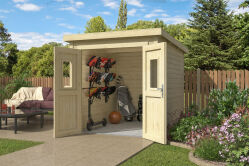 Lasita Maja Gartenhaus ZURI 2 - 200x250 cm, 19 mm, natur...