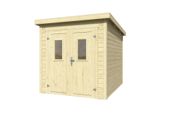 Lasita Maja Gartenhaus ZURI 2 - 200x250 cm, 19 mm, natur + farbig