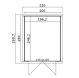 Lasita Maja Gartenhaus ZURI 2 - 200x250 cm, 19 mm, natur + farbig