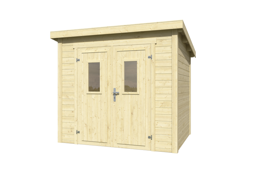 Lasita Maja Gartenhaus ZURI 3 - 230x175 cm, 19 mm, naturbelassen