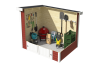 Lasita Maja Gartenhaus ZURI 3 - 230x175 cm, 19 mm, lackiert Carbongrau