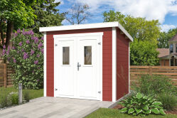 Lasita Maja Gartenhaus ZURI 3 - 230x175 cm, 19 mm, lackiert Schwedenrot