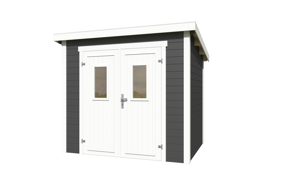Lasita Maja Gartenhaus ZURI 3 - 230x175 cm, 19 mm, natur + farbig
