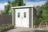 Lasita Maja Gartenhaus ZURI 4 - 230x230 cm, 19 mm, lackiert Lichtgrau