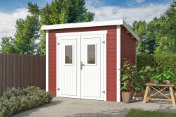 Lasita Maja Gartenhaus ZURI 4 - 230x230 cm, 19 mm, lackiert Carbongrau