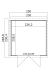 Lasita Maja Gartenhaus ZURI 4 - 230x230 cm, 19 mm, lackiert Carbongrau