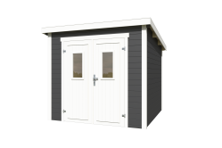 Lasita Maja Gartenhaus ZURI 4 - 230x230 cm, 19 mm, natur + farbig