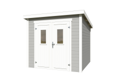 Lasita Maja Gartenhaus ZURI 4 - 230x230 cm, 19 mm, natur + farbig