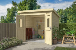 Lasita Maja Gartenhaus ZURI 6 - 250x250 cm, 19 mm, natur...