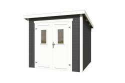 Lasita Maja Gartenhaus ZURI 6 - 250x250 cm, 19 mm, natur + farbig