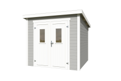 Lasita Maja Gartenhaus ZURI 6 - 250x250 cm, 19 mm, natur + farbig