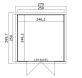Lasita Maja Gartenhaus ZURI 6 - 250x250 cm, 19 mm, natur + farbig