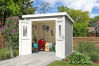 Lasita Maja Gartenhaus ZURI 7 - 275x175 cm, 19 mm, lackiert Grüngrau