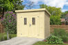 Lasita Maja Gartenhaus ZURI 8 - 275x230 cm, 19 mm, lackiert Grüngrau