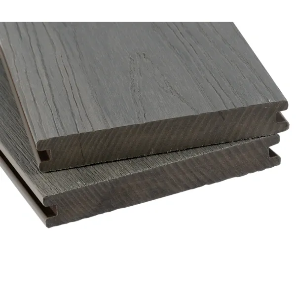 BPC Terrassendiele ECO-CAP 20x136x4000 mm, Massivdiele/Vollprofil Oberfläche glatt/Holzstruktur, co-extrudiert