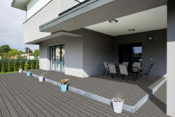 BPC Terrassendiele ECO-CAP 20x136x4000 mm, Massivdiele/Vollprofil Oberfläche glatt/Holzstruktur, co-extrudiert