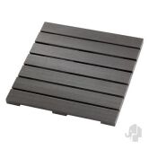 Fußbodenset für WPC-Gartenhaus POEL bestehend aus 24x WPC Gartenfliese 24 mm, 50x50 cm, massiv gebürstet, anthrazit