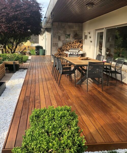 Cumaru Terrassendiele 21x140x2130 mm, Oberfläche beidseitig glatt