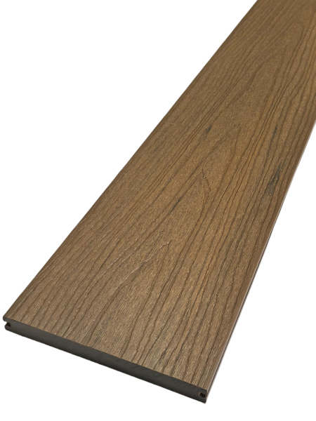 BPC Terrassendiele NOVADECK PREMIUM 20x140x4000 mm, braun, Massivdiele/Vollprofil Oberfläche beidseitig Holzstruktur, co-extrudiert