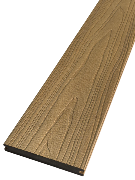 BPC Terrassendiele NOVADECK MASTER 20x190x4000 mm, beige, Massivdiele/Vollprofil Oberfläche beidseitig Holzstruktur, co-extrudiert