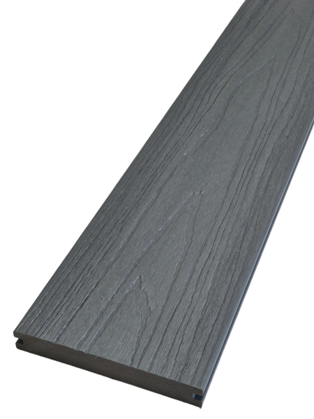 BPC Terrassendiele NOVADECK MASTER 20x190x4000 mm, grey, Massivdiele/Vollprofil Oberfläche beidseitig Holzstruktur, co-extrudiert