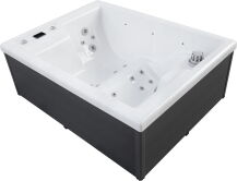 NJORD HORIZON KOMPAKT Whirlpool, 215 x 166 cm, 2 Personen, 22 Düsen, WLAN-Funktion, Premium Outdoor Spa, skandinavisches Design