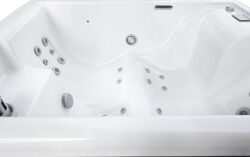 NJORD HORIZON KOMPAKT Whirlpool, 215 x 166 cm, 2 Personen, 22 Düsen, WLAN-Funktion, Premium Outdoor Spa, skandinavisches Design