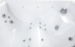 NJORD HORIZON KOMPAKT Whirlpool, 215 x 166 cm, 2 Personen, 22 Düsen, WLAN-Funktion, Premium Outdoor Spa, skandinavisches Design