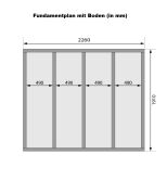 Karibu Saunahaus FINN 3 / terragrau / ohne Ofen / gedämmte Eingangstür