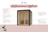 Karibu Saunahaus ARES 4 - 364 x 276 cm 38 mm naturbelassen / Metall anthrazit / ohne Ofen
