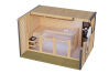 Karibu Saunahaus ARES 4 - 364 x 276 cm 38 mm naturbelassen / Metall anthrazit / ohne Ofen
