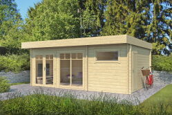 Gartenhaus MIKA; 595x400 cm ISO (A); 44 mm Doppelnut;...
