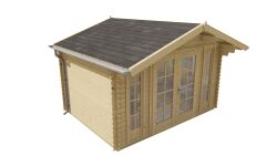 Tuindeco Gartenhaus Mimir 290 x 380 / 28mm natur oder...