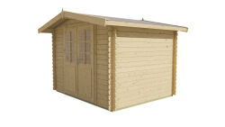 Tuindeco Gartenhaus Bjarni 250 x 300 / 28mm natur oder...
