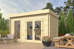 Tuindeco Gartenhaus Alana 250 x 400 / 40mm natur oder...