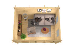Tuindeco Gartenhaus Jason 300 x 400 / 40mm natur oder imprägniert