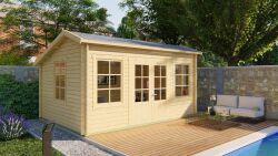 Tuindeco Gartenhaus Tane 350 x 480 / 40mm natur oder...