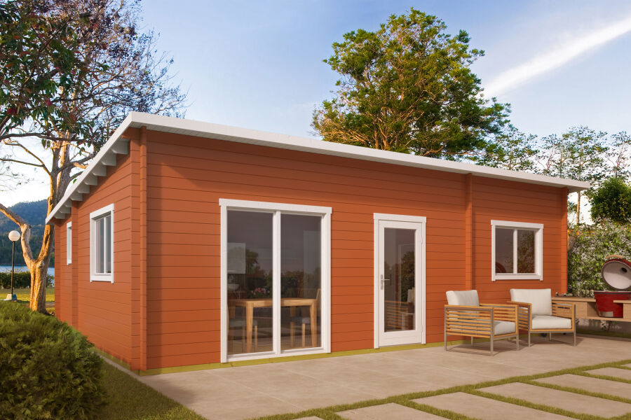 Tuindeco Gartenhaus Las Palmas 850 x 595 / 44mm natur oder imprägniert