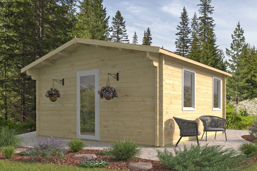 Tuindeco Gartenhaus Saoirse / 70mm natur/unbehandelt