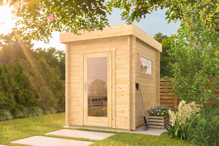 Tuindeco Gartenhaus Samuel 250 x 200 / 40mm natur oder imprägniert