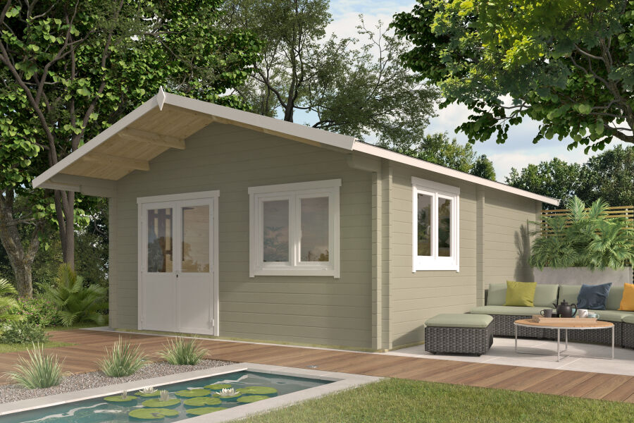 Tuindeco Gartenhaus Niedersachsen 598 x 500 / 70mm natur oder imprägniert